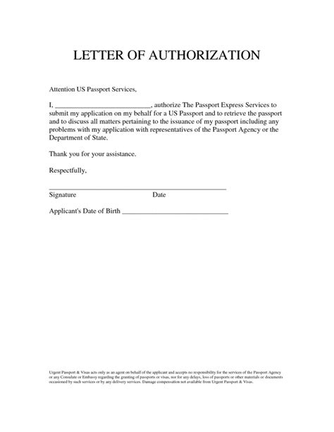 Authorization Letter To Claim Template Business Format Images And