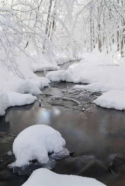 Stream Snow Stock Image Image Of Water Paradise Winter 12268161
