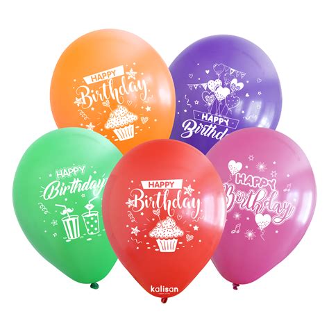 Happy Birthday Printed Latex Balloon Kalisan Balloon