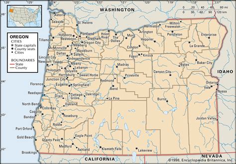Oregon Capital Map Population And Facts Britannica