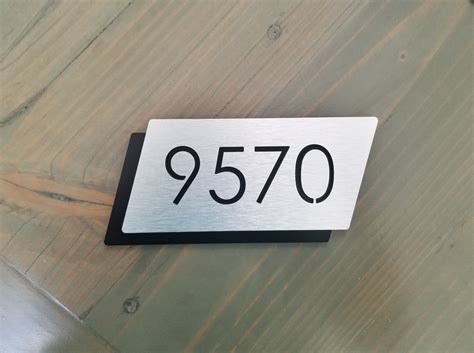 Door Number Plaque Apartment Number Sign Hotel Room Numbers Modern