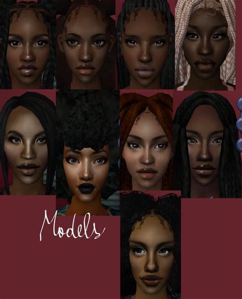 Black Female Models For Sims2 Glorianasims4 Sims 2 Hair Sims 2 Sims