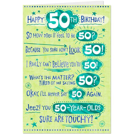 Easy to customize and 100% free. How Does It Feel Funny 50th Birthday Card - Greeting Cards ...