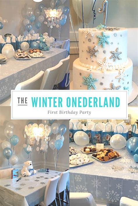 Winter Onederland First Birthday Party Ideas And Supplies Winter