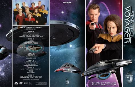 Star Trek Voyager Season 6 Ships Of The Line Tv Dvd Custom Covers
