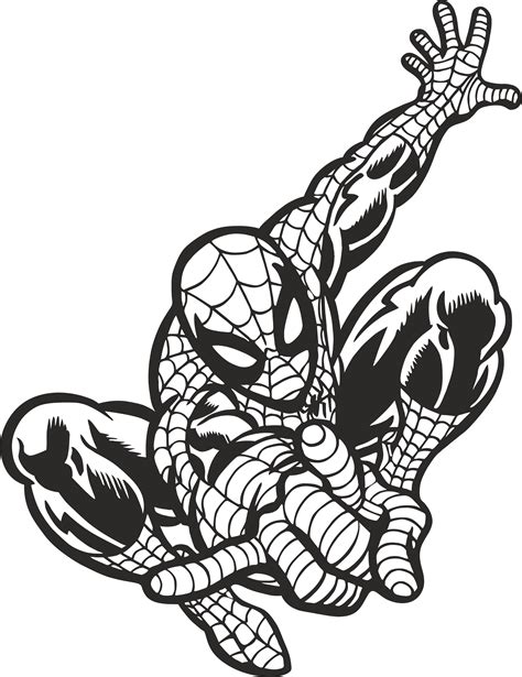 Spiderman Outline Svg Spiderman Clipart Superhero Svg Spi Inspire