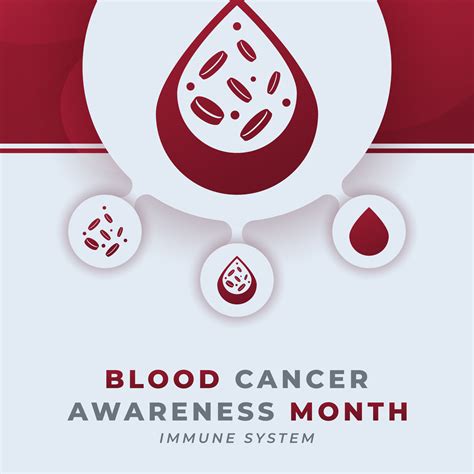 Happy Blood Cancer Awareness Month Celebration Vector Design