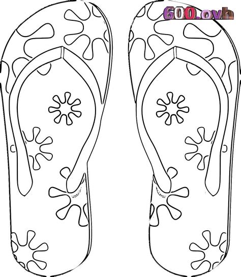 48 Flip Flop Coloring Pages Free Printable Firka Tein