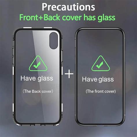 Privacy Magnetic Case For Iphone Anti Peeping Clear Double Sided
