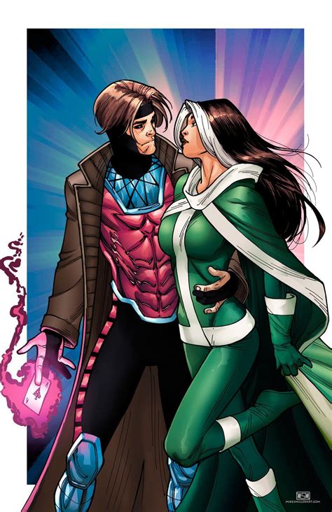 Gambit And Rogue By Mike S Miller Marvel Comics Superheroes Gambit