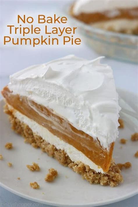 No Bake Triple Layer Pumpkin Pie Recipes Cooking Tips And Kitchen Hacks For