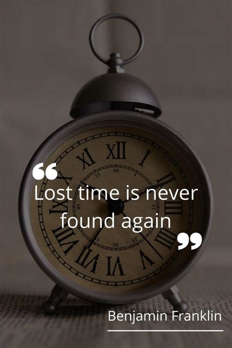 Lost Time Is Never Found Again — Benjamin Franklin 736x1104 R