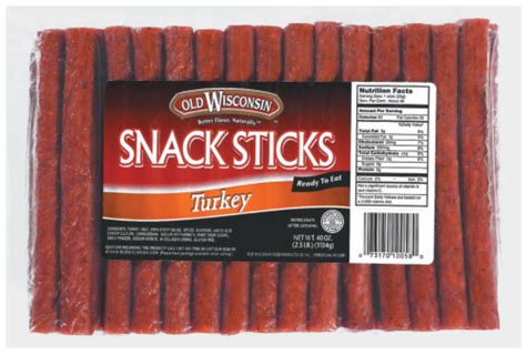Old Wisconsin Turkey Snack Sticks Fresh Sliced Deli Meat 40 Oz Kroger