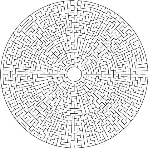 Circular Maze Public Domain Vectors