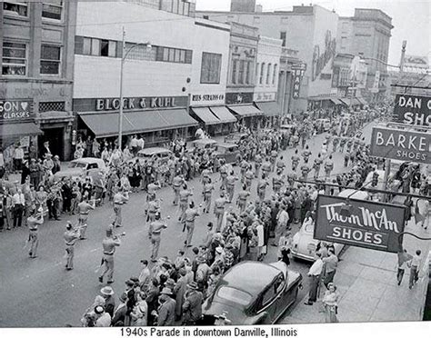 Danville Il Downtown Grotto Parade May 211949 Old Pictures Old