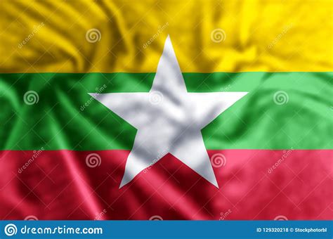 Myanmar flag illustration stock illustration. Illustration of ...