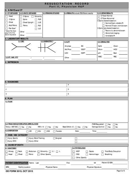 Dd Form 3019 Fill Out Sign Online And Download Fillable Pdf