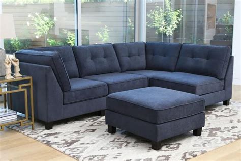 ROYALTY Sectional Modular Sofa (Navy Blue)