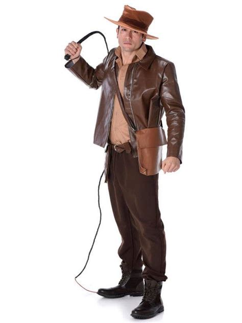 Brown Leather Treasure Hunter Outfit Men S Indiana Jones Costume