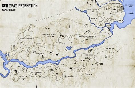 Red Dead Redemption Full Map Image To U