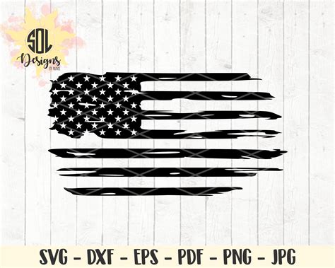 Vinyl Decals American Flag USA Sticker File Cricut Digital Download