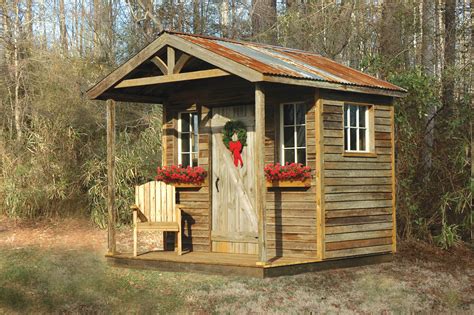 Rustic Southern Potting Shed Designed And Built By Atlanta Decking