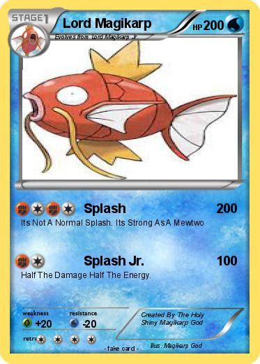 Pokémon Lord Magikarp 1 1 Splash My Pokemon Card