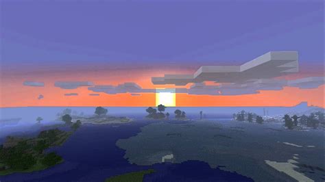 Hd 1080p Minecraft Sunset Youtube