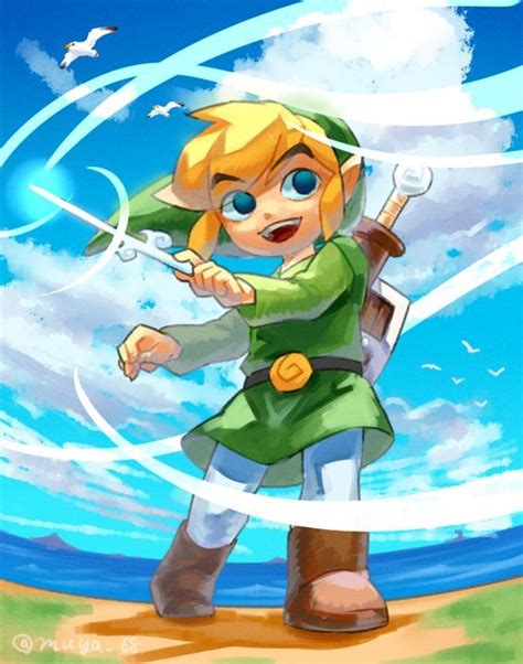 The Legend Of Zelda Wind Waker Toon Link Wind Legend Of Zelda