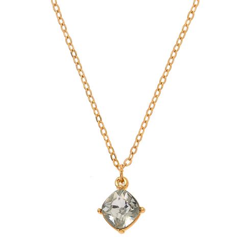 April Birthstone Pendant Necklace Diamond Claires Us