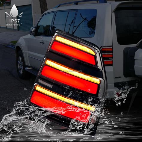 Led Rear Lights Assembly For Pajero Smoke Lens Multifunction Lamps