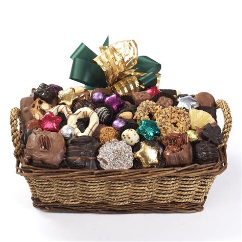 Holiday Chocolate T Basket 25 Lbs Kron Chocolatier