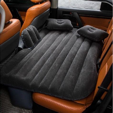 Travel Inflatable Car Bed Sofa Mattress With Two Air Bed Pillows Car Air Pump And Repair Kit