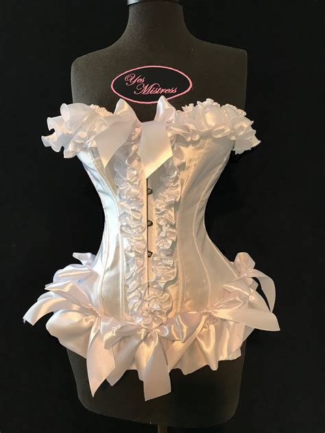 Sissy Satin Corset Sissy Bride Corset By The Luxury Brand Yes Mistress