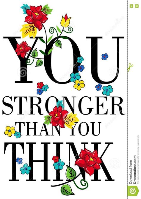 You are stronger than you think. Apparel Quotes You Are Stronger Than You Think. Poster ...