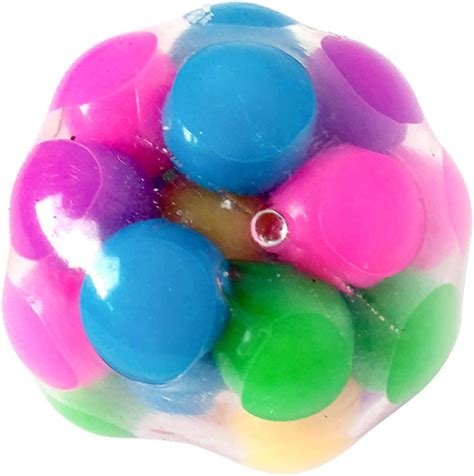 squeeze ball toy squishy stress balls with colorful beads sensory fidget toy