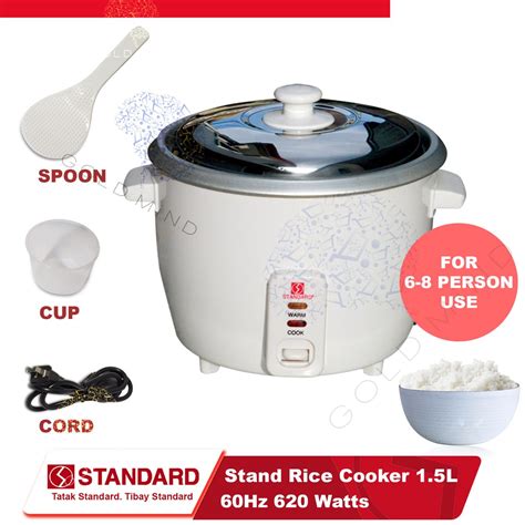 Standard Rice Cooker L Plain White Yellow Elephant Everyday Low