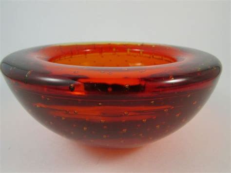 Vintage Murano Red Art Glass Bowl Etsy Art Glass Bowl Glass Art Glass Bowl