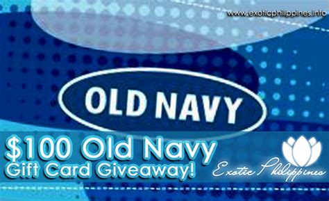Mail the payment along with your account number to the following address: $100 Old Navy Gift Card Giveaway! - Exotic Philippines