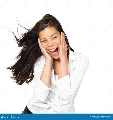 Excited Woman Royalty Free Stock Photo Image 9706055