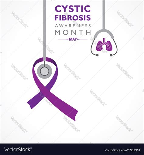 Cystic Fibrosis Awareness Month Observed In May Vector Image