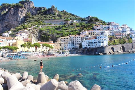 Beautiful Amalfi Coast Tourist Attraction In Italy Country