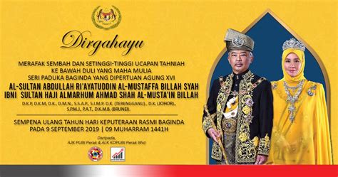On the evening of august 26, 2019, 68 homes, involving 107 family members. DIRGAHAYU TUANKU! | PUBI Perak