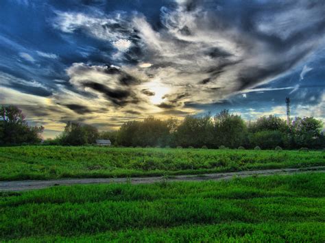 Hdr Landscape Clouds Sunset Wallpapers Hd Desktop And Mobile
