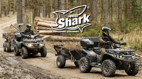 Shark Heavy Duty Atvutv Trailers Wood 550 Wood 1500 Eng Youtube