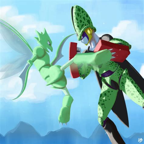 Cell And Scyther Linda Bouderbala Illustrations