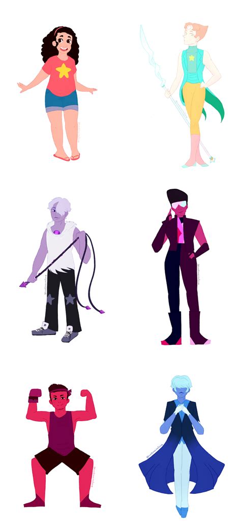 Drawing Steven Universe Characters As Genderbends By Chloesimagination