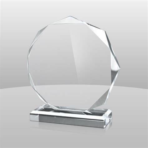 Octagon Acrylic Award Glendora Trophy