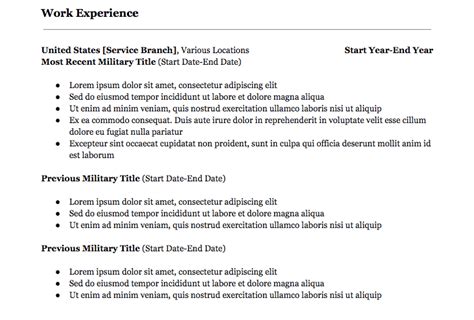 Military To Civilian Resume How To Translate Your Service Experience
