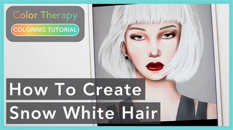 Digital Coloring Tutorial How To Create Snow White Hair Color